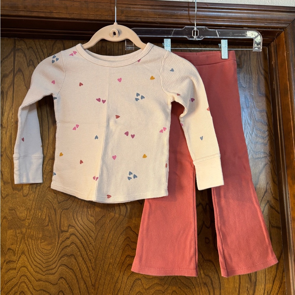 Kids Set with Heart Print